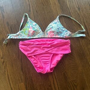 Lilly Pulitzer Floral and Pink Bikini